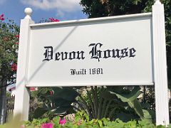 02A Devon House mansion Built 1881 entrance sign Kingston Jamaica